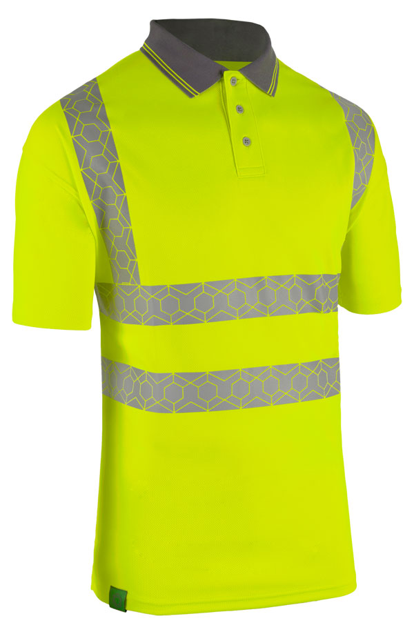 Beeswift Envirowear Ewpsss Hi Vis Short Sleeve Recyclable Polo Shirt