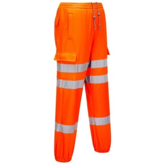 Portwest RT48 Rail Jogging Track Pants RIS-3279-TOM Orange