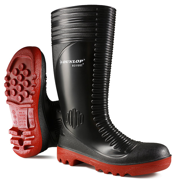 Dunlop A25293 Acifort Ribbed Full Safety Wellingtons