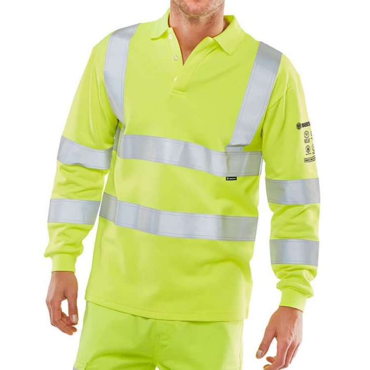 Yellow Navy Hi Vis Safety Bomber Jacket - Brook Hivis - Low Price