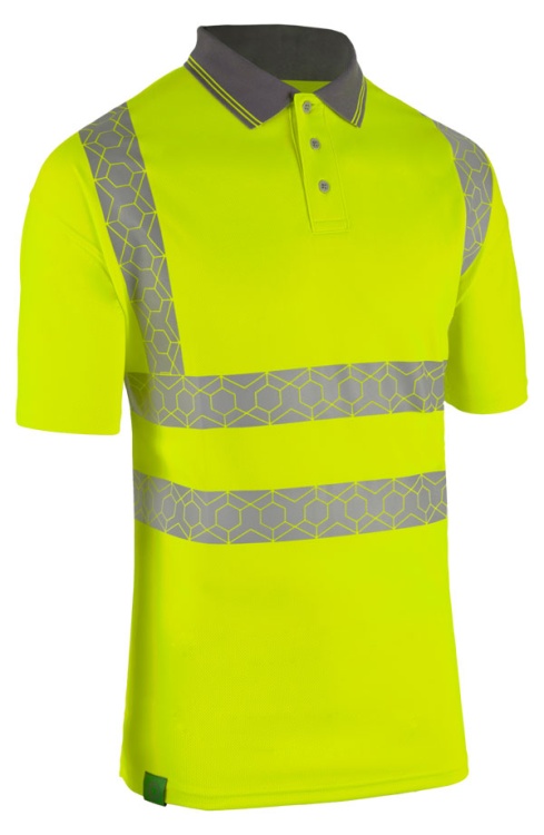 Beeswift Envirowear EWPSSS  Hi-vis Short Sleeve Recyclable Polo Shirt