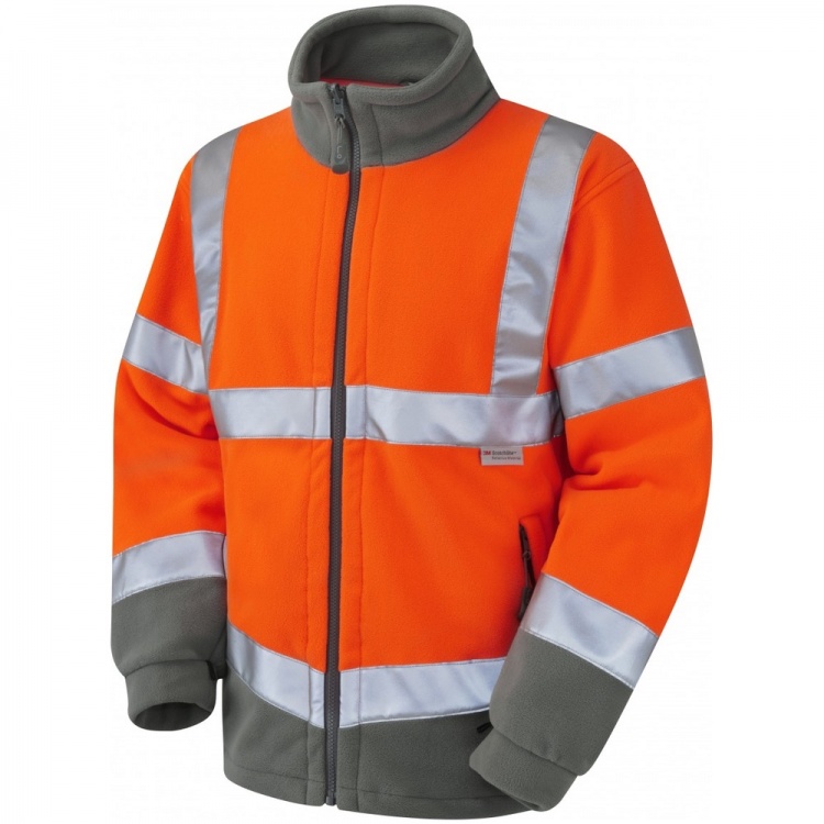 Multipocket Blouson Orange Technical Fabric