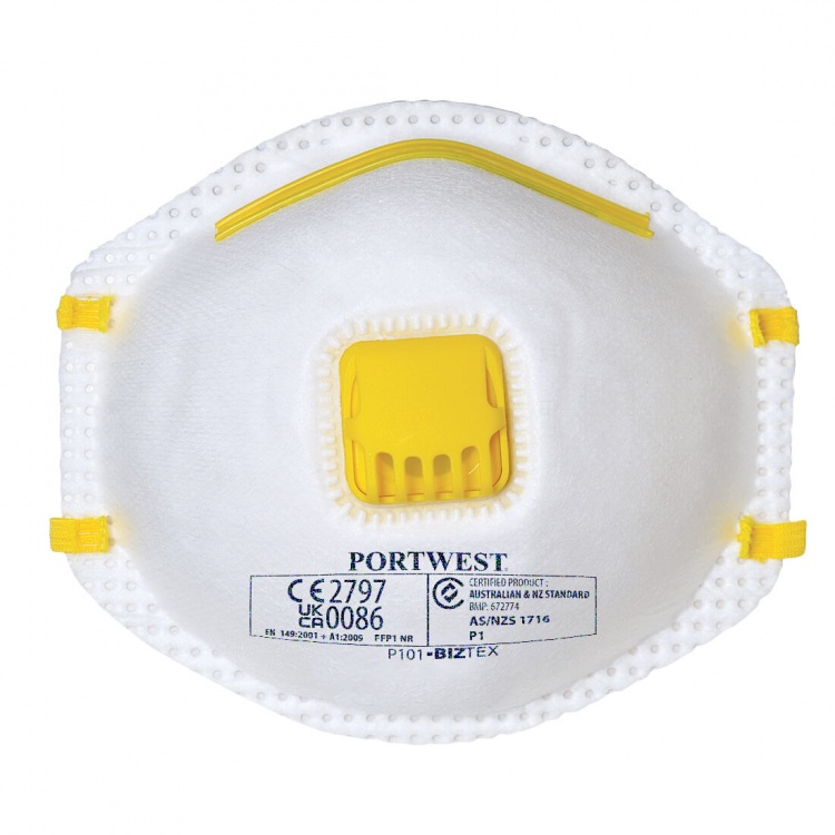 Portwest P101 FFP1 Valved Respirator (Pk10)