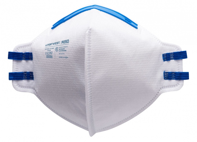 Portwest P250 FFP2 Fold Flat Respirator (Pk20)