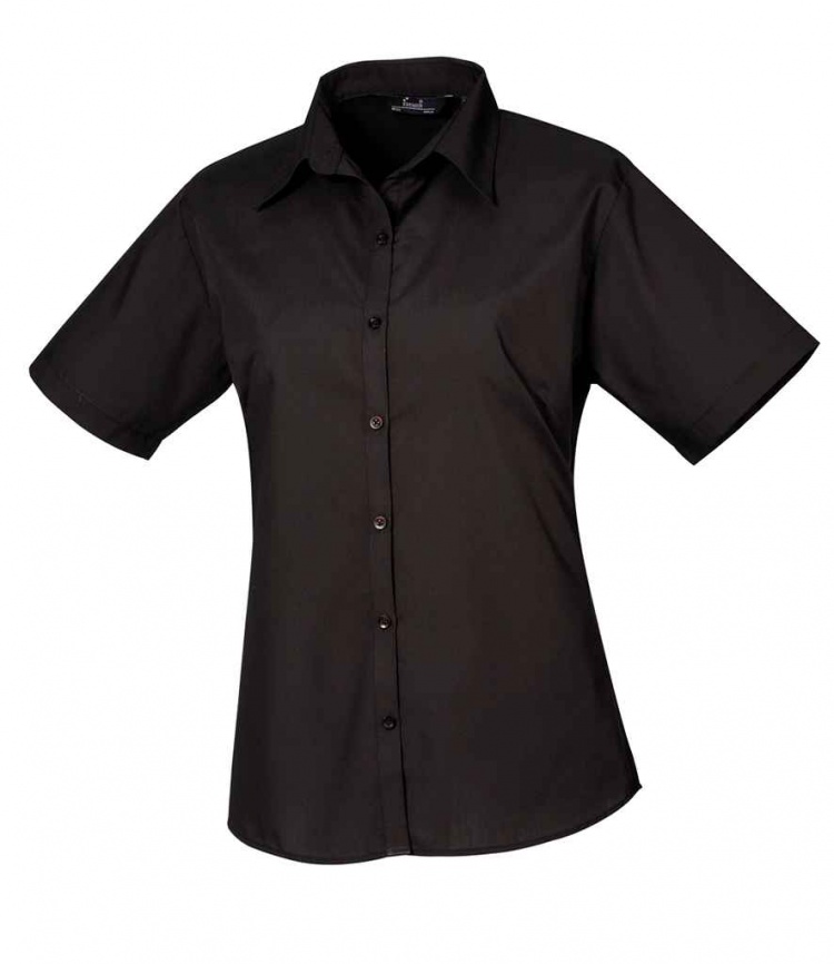 Premier PR302 Ladies Short Sleeve Poplin Blouse | BK Safetywear