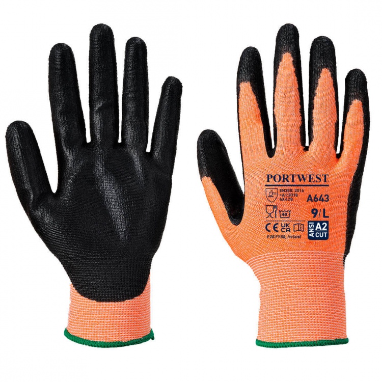 A673 - CS AHR18 Nitrile Foam Cut Glove - Portwest (Size: XL)