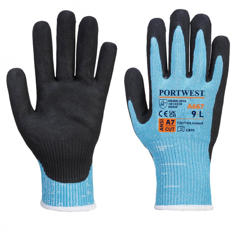 A673 - CS AHR18 Nitrile Foam Cut Glove - Portwest (Size: XL)