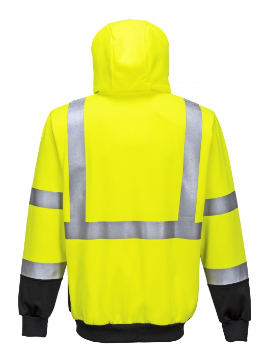 Portwest B315 Hi-Vis Two-Tone Zipped Hoodie | BK Safetywear