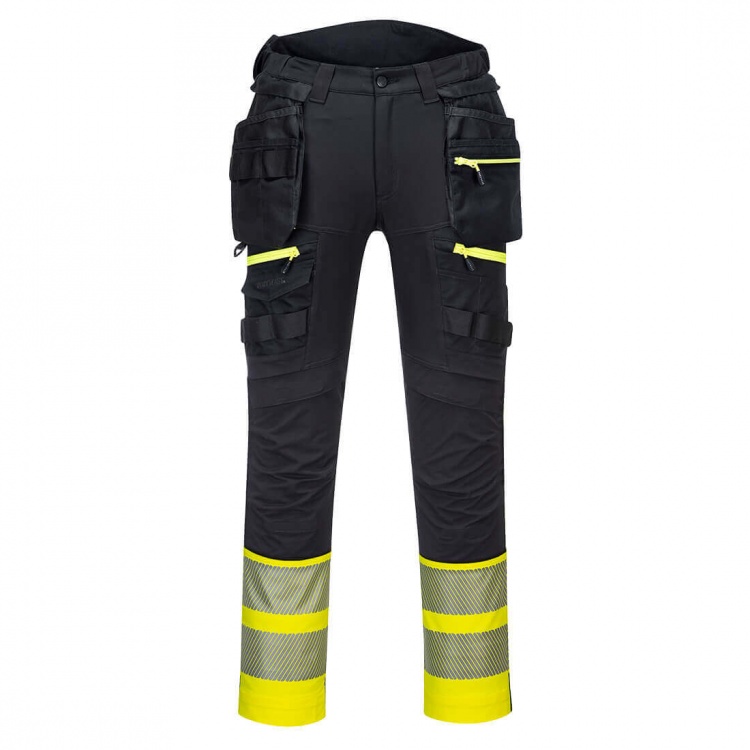 Portwest DX445 DX4 Hi-Vis Class 1 Holster Pocket Trouser 270g | BK ...