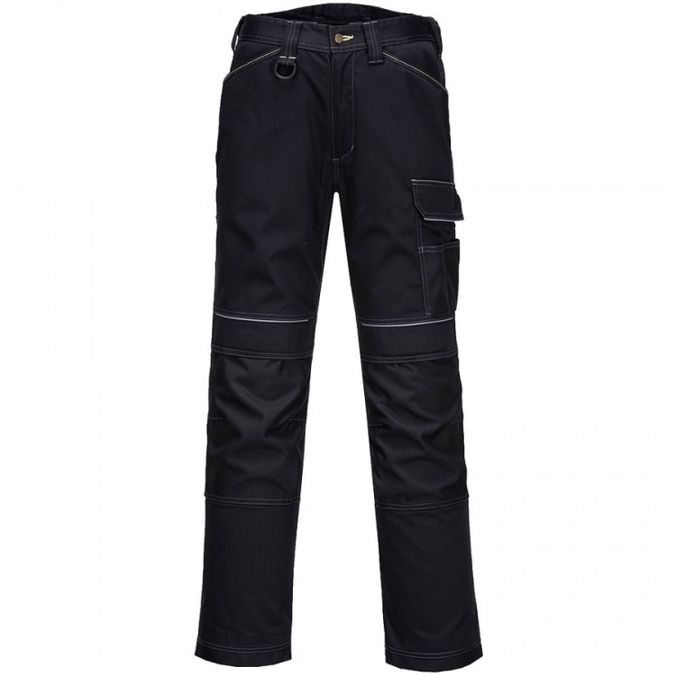 Portwest T601 PW3 Workwear Trouser with Reflective Piping 300g | BK ...