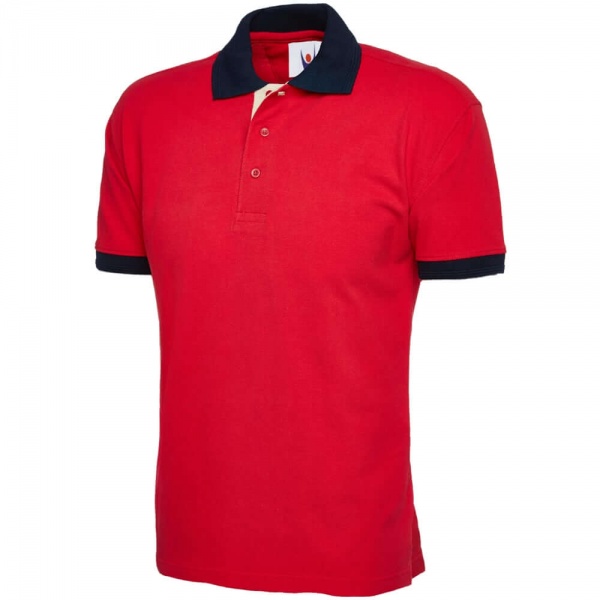 Uneek UC107 100% Combed Cotton Contrast Polo Shirt 250gsm | BK Safetywear