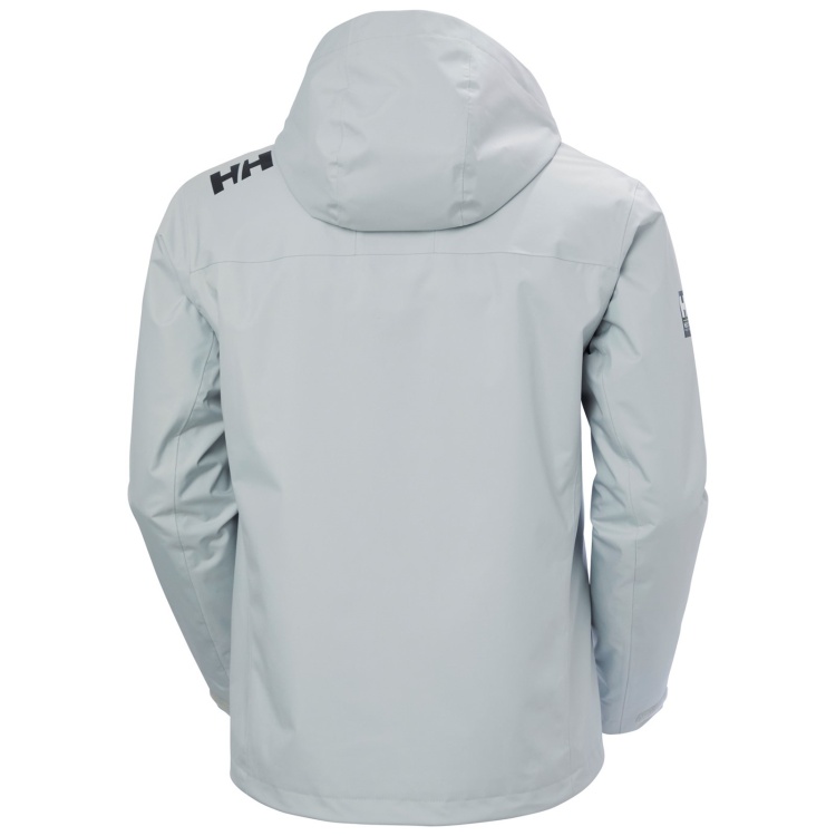 Helly Hansen Sport Crew Hooded Midlayer Sailing Jacket 2.0 Grey Fog