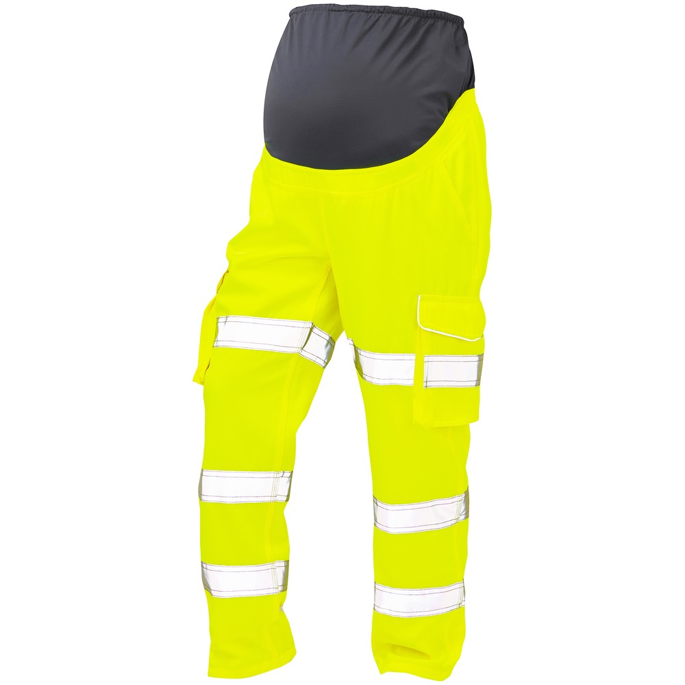 Hi Vis Over Tummy Maternity Work Cargo Pants, Maternity Work Wear