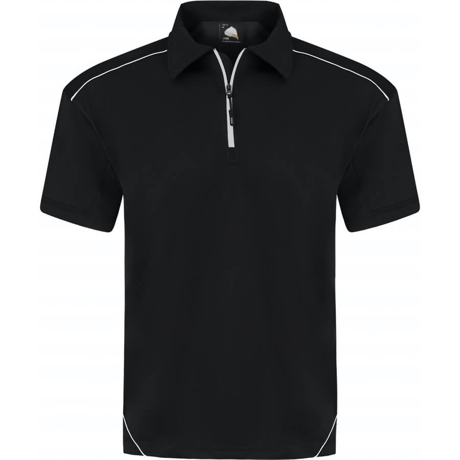 ORN Clothing Fireback 1183 Quarter Zip 100% Wicking Polyester Polo | BK ...