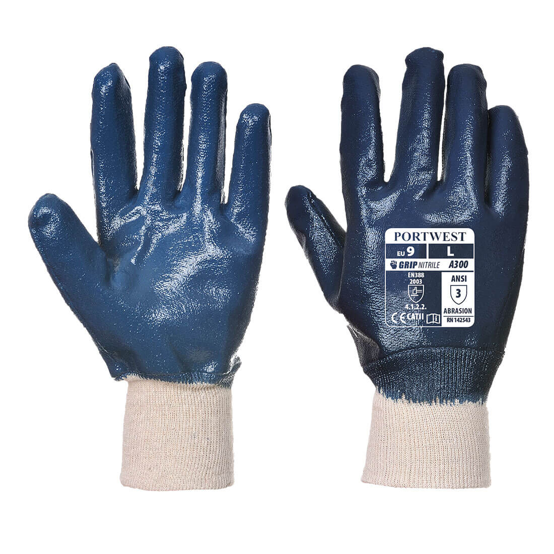 A646 - Vis-Tex Winter HR Cut Glove Nitrile - Portwest (Size: S)