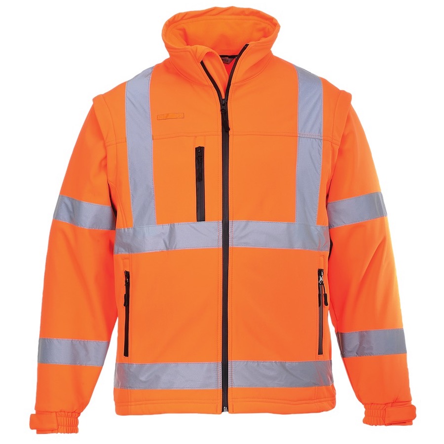 Portwest S424 Hi Vis Classic Softshell Jacket Orange | BK Safetywear