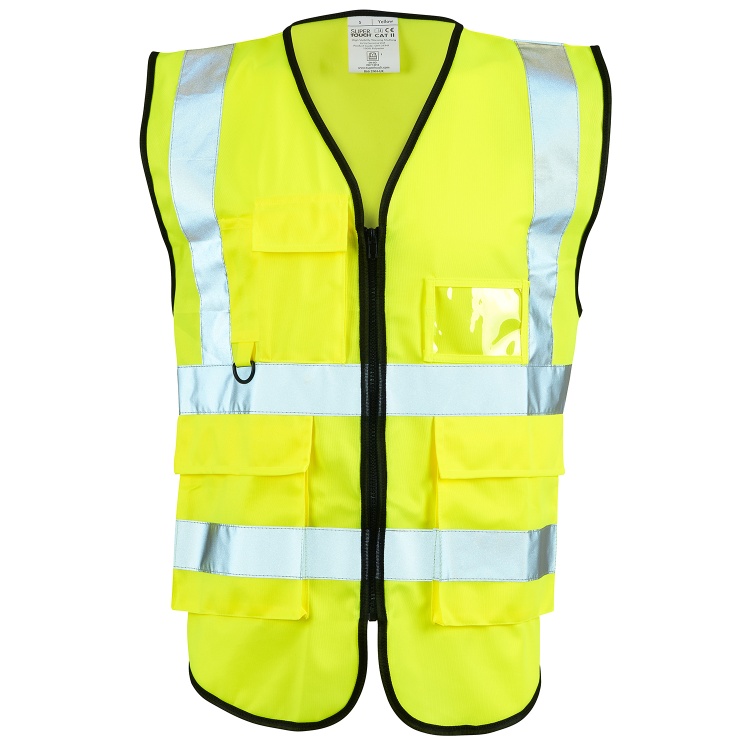 Supertouch H114  Hi Vis Yellow Executive Vest