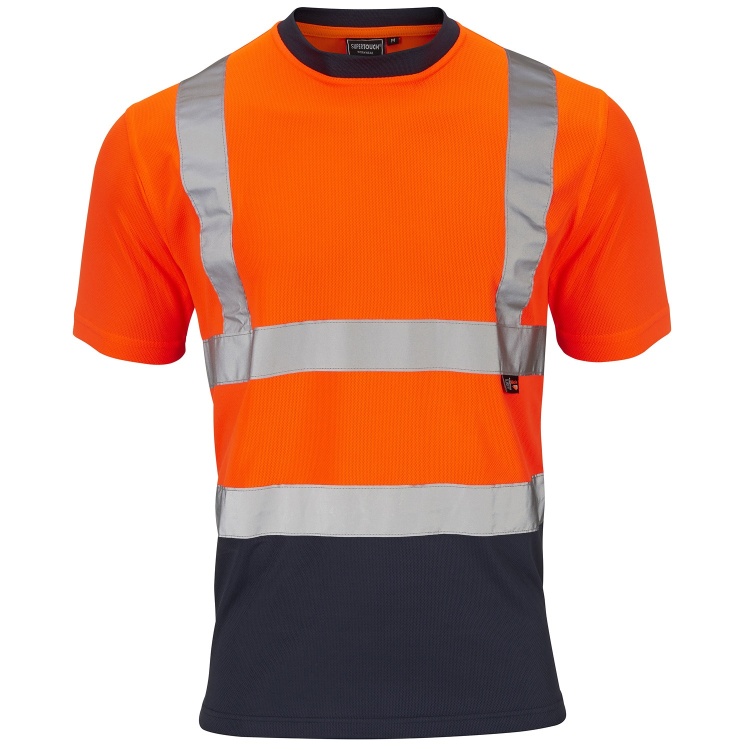 Supertouch H137 Hi-Vis 2 Tone Orange T-Shirt