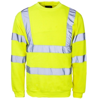 Supertouch H66 Hi Vis Crew Neck Sweatshirt