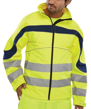 Beeswift ET40SY Eton Hi-Vis Soft Shell Jacket