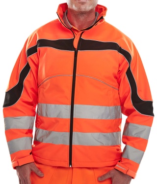 Beeswift ET41OR Eton Hi-Vis Soft Shell Jacket