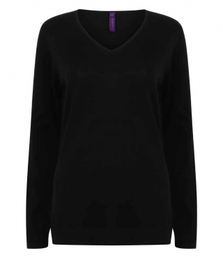 Henbury Acrylic V Neck Sweater - H760 - Direct Workwear