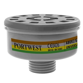 Portwest P926 ABEK2 Gas Filter Universal Thread (Pk4)