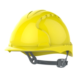 JSP EVO2 Slip Ratchet Vented Hard Hat Yellow