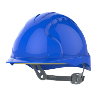 JSP EVO2 Slip Ratchet Vented Hard Hat Blue