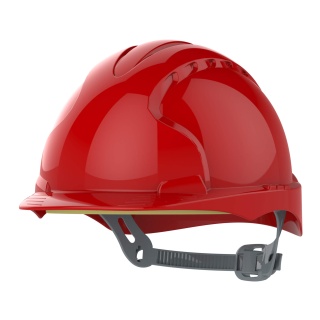 JSP EVO2  Slip Ratchet Vented Hard Hat Red