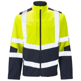 Supertouch H141 Hi Vis 2 Tone Yellow Softshell Jacket