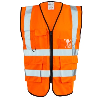 Supertouch H116  Hi Vis Yellow 2 Tone Executive Vest