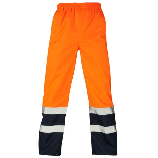 Supertouch H128  Hi Vis Orange 2 Tone Overtrousers