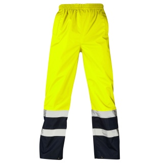 Supertouch H127  Hi Vis Yellow 2 Tone Overtrousers