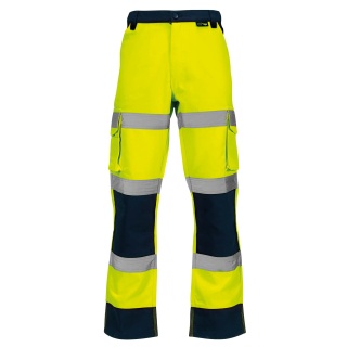 Supertouch H140 Hi-Vis 2 Tone Yellow Combat Trousers