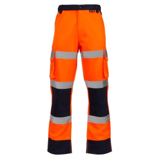 Supertouch H139 Hi-Vis 2 Tone Orange Combat Trousers